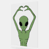 Alien Hart Pose Acryl Bord (Hoek)