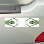 Alien Hart Pose Bumpersticker (Op auto)