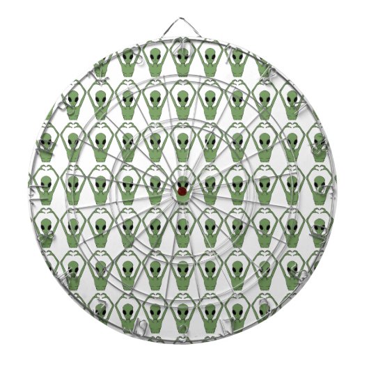 Alien Hart Pose Dartbord (Voorkant)