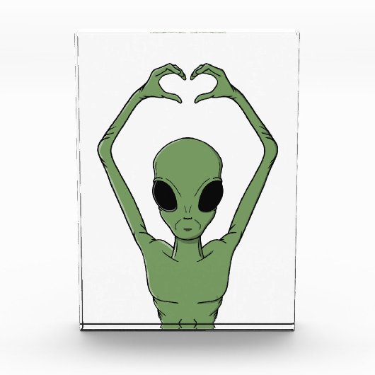 Alien Hart Pose Fotoblokken (Voorkant)