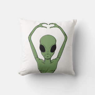 Alien Hart Pose Kussen