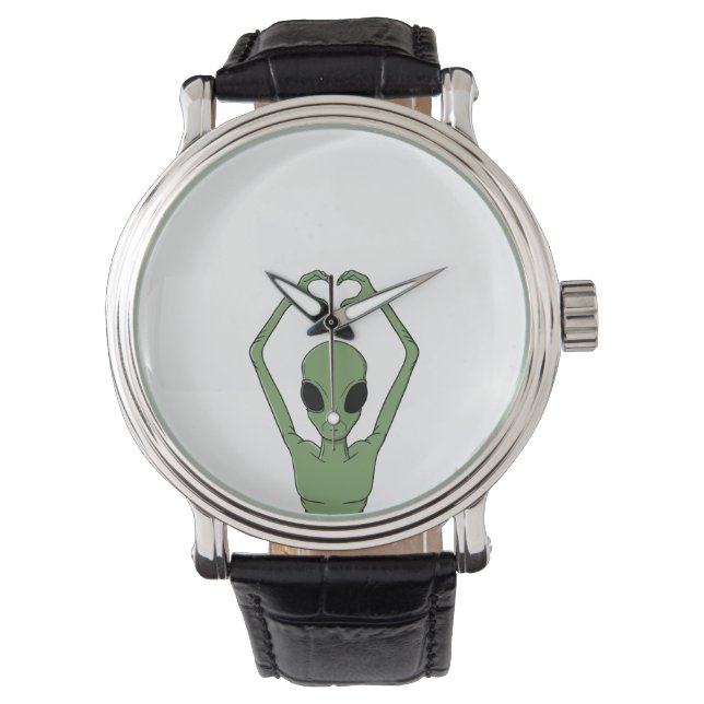 Alien Hartpose Horloge (Voorkant)