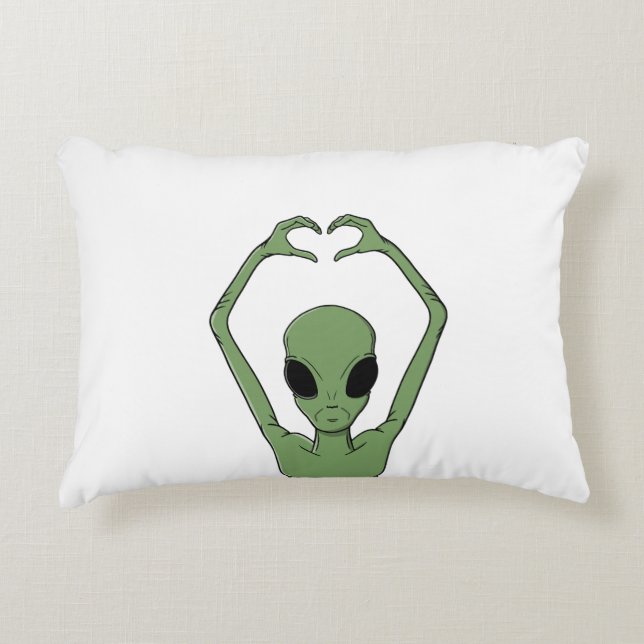 Alien Hartpositie Accent Kussen (Voorkant)