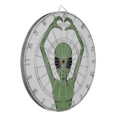 Alien Hartpositie Dartbord (Voorkant Links)