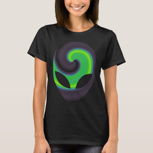 Alien Head Alien Festival Rave T-shirt (Voorkant)