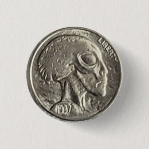 Alien Head Coin Button