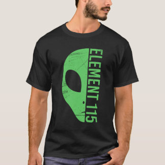 Alien Head Element 115 Ununpentium Area 51 UFO T-shirt