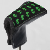 Alien Head Golf Head Hoesje Golfheadcover (3/4 voorkant)