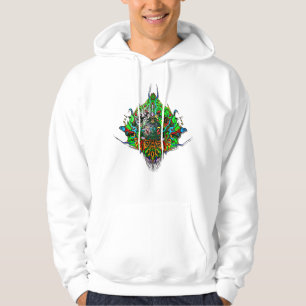 Alien Head - groen Hoodie