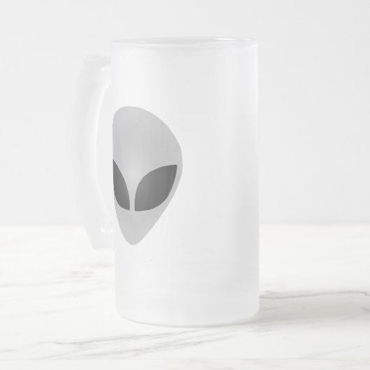 Alien Head Matglas Bierpul (Voorkant links)
