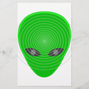 Alien Head Mind Control Briefpapier