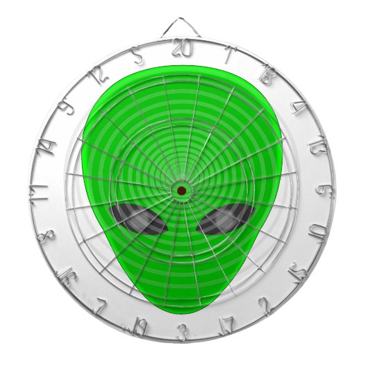 Alien Head Mind Control Dartbord (Voorkant)