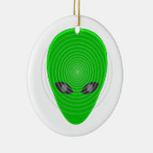 Alien Head Mind Control Keramisch Ornament (Rechts)