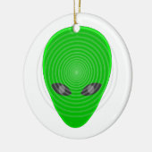 Alien Head Mind Control Keramisch Ornament (Links)