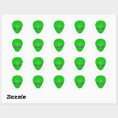 Alien Head Mind Control Ronde Sticker (Vel)