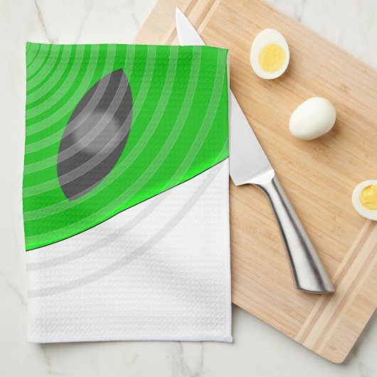 Alien Head Mind Control Theedoek (Quarter Fold)