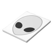 Alien Head Notitieblok (Gedraaid)
