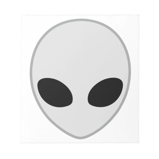 Alien Head Notitieblok (Voorkant)