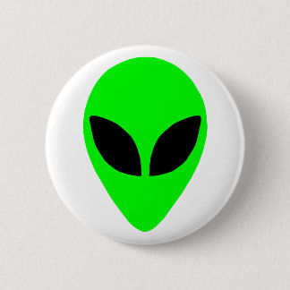 Alien Head Ronde Button 5,7 Cm