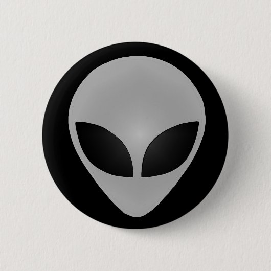 Alien Head Ronde Button 5,7 Cm (Voorkant)