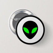 Alien Head Ronde Button 5,7 Cm (Voorkant /achterkant)