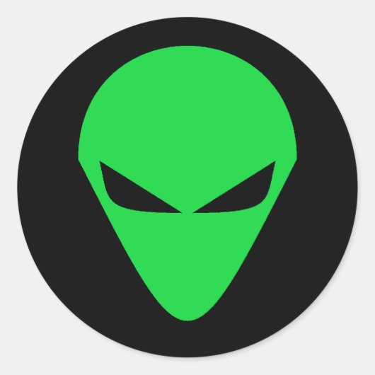 Alien Head Sticker (Voorkant)
