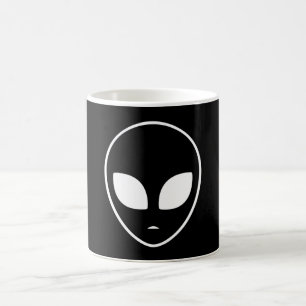 Alien Head Ufo Aliens Space Area 51 Funny Gift Koffiemok