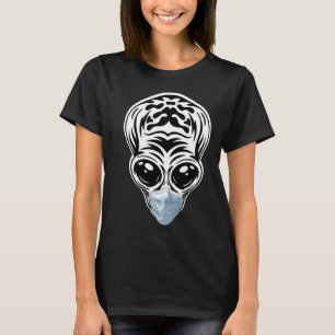 Alien Head UFO Face Mask Ik geloof Aliens UFO T-shirt