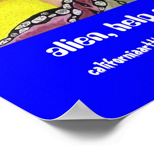 Alien, help me... poster (Hoek)