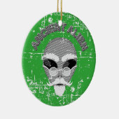 Alien-hoofd in nood keramisch ornament (Rechts)