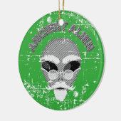 Alien-hoofd in nood keramisch ornament (Links)