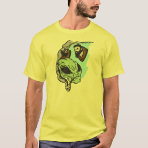 Alien Human Head Trophies T-shirt