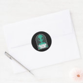 Alien Humans Dont Exist Ronde Sticker (Envelop)