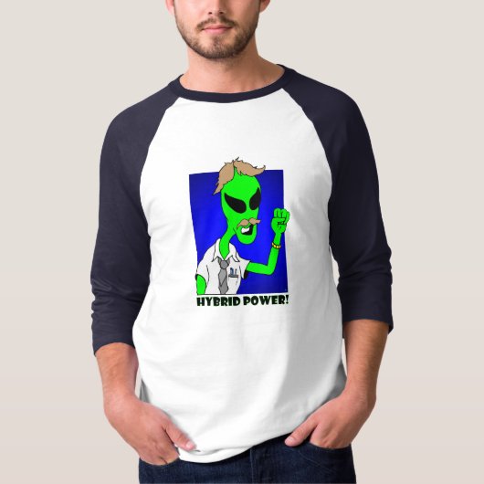 ALIEN HYBRID POWER! T-SHIRT (Voorkant)