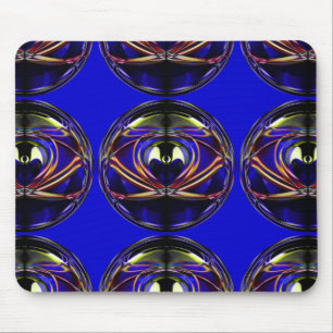 Alien-I Abstract artistiek ontwerp dat het patroon Muismat