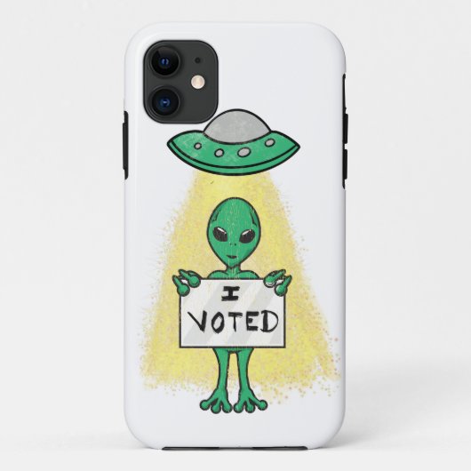 Alien - Ik heb gestemd Case-Mate iPhone Case (Achterkant)