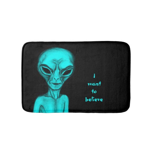 Alien, ik wil geloven badmat (Voorkant)