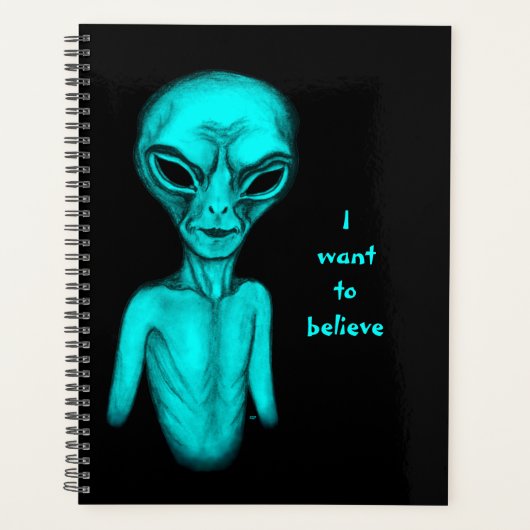 Alien, ik wil geloven planner (Voorkant)
