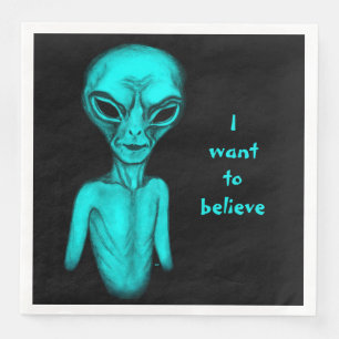 Alien, ik wil geloven servet