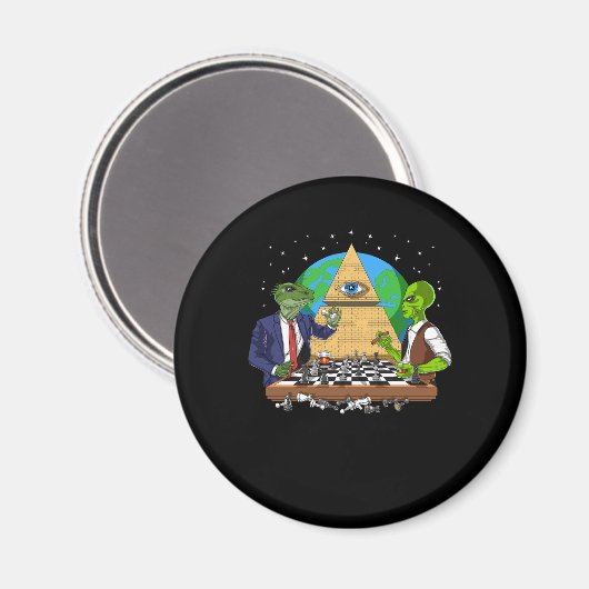 Alien Illuminati Magneet (Voorkant / Achterkant)