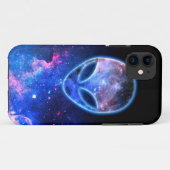 Alien in de ruimte Case-Mate iPhone case (Achterkant (horizontaal))