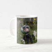 Alien in de zon - Gepersonaliseerd Koffiemok (Voorkant links)