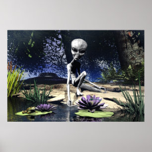 Alien in Natuur door Michelle Wilder Poster
