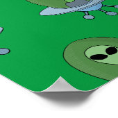 Alien in zijn kleine ruimteschip poster (Hoek)