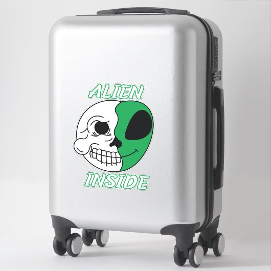 Alien Inside Sticker (Koffer)