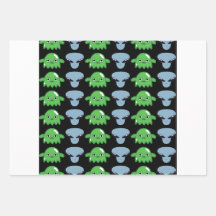 Alien intergalactisch Gift Wrapping Paper