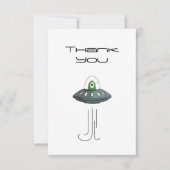 Alien Invader Flat Dank u kaart (Voorkant)