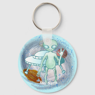 Alien Invader sleutelhanger