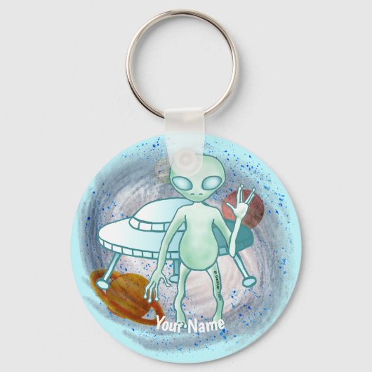 Alien Invader sleutelhanger (Voorkant)