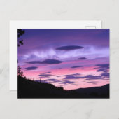 Alien invasie zonsondergang  briefkaart (Voorkant / Achterkant)